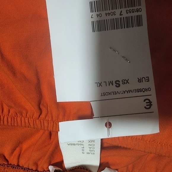 𝅺WOMENS H&M Orange & Black Cropped Top - Picture 7 of 13